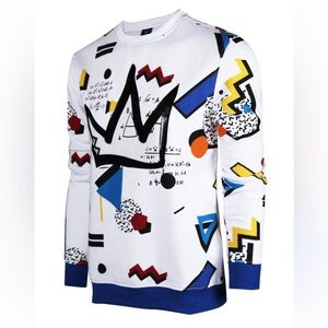 Screenshotbrand-f11963 Urban Hip Hop Premium Fleece Sweatshirt white/pop L